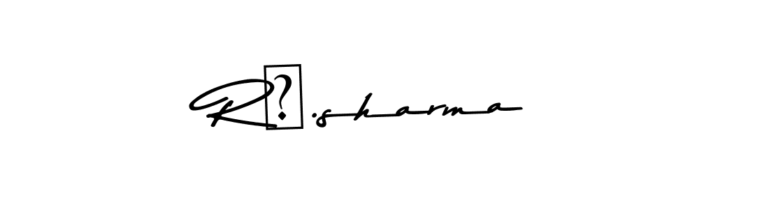 Use a signature maker to create a handwritten signature online. With this signature software, you can design (Asem Kandis PERSONAL USE) your own signature for name R‌.sharma. R‌.sharma signature style 9 images and pictures png