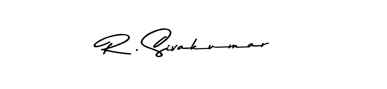 Make a beautiful signature design for name R . Sivakumar. With this signature (Asem Kandis PERSONAL USE) style, you can create a handwritten signature for free. R . Sivakumar signature style 9 images and pictures png