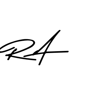 R A stylish signature style. Best Handwritten Sign (Asem Kandis PERSONAL USE) for my name. Handwritten Signature Collection Ideas for my name R A. R A signature style 9 images and pictures png