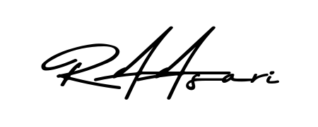 Explore multiple handwriting variations for R A Asari including this stunning Asem Kandis PERSONAL USE design. Free to use across all platforms. R A Asari signature style 9 images and pictures png
