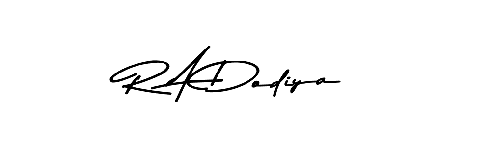 Use a signature maker to create a handwritten signature online. With this signature software, you can design (Asem Kandis PERSONAL USE) your own signature for name R A Dodiya. R A Dodiya signature style 9 images and pictures png