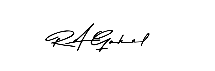 Also You can easily find your signature by using the search form. We will create R A Gohel name handwritten signature images for you free of cost using Asem Kandis PERSONAL USE sign style. R A Gohel signature style 9 images and pictures png