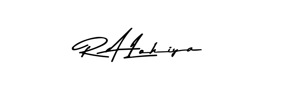 Asem Kandis PERSONAL USE is a professional signature style that is perfect for those who want to add a touch of class to their signature. It is also a great choice for those who want to make their signature more unique. Get R A Lohiya name to fancy signature for free. R A Lohiya signature style 9 images and pictures png