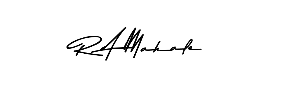 The best way (Asem Kandis PERSONAL USE) to make a short signature is to pick only two or three words in your name. The name R A Mahale include a total of six letters. For converting this name. R A Mahale signature style 9 images and pictures png