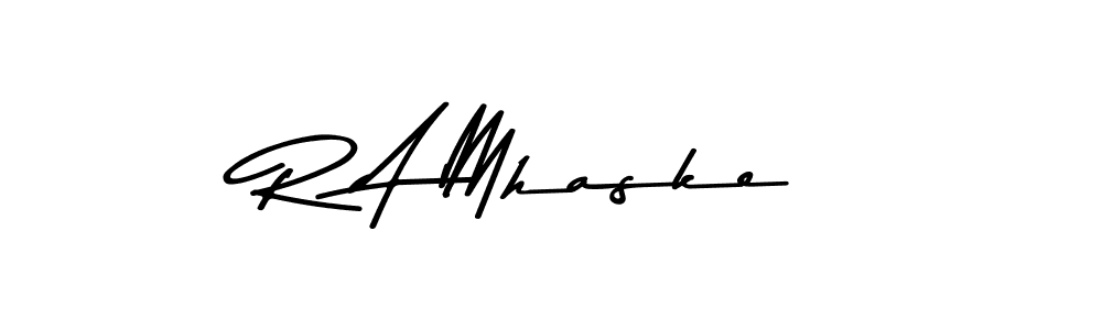 Similarly Asem Kandis PERSONAL USE is the best handwritten signature design. Signature creator online .You can use it as an online autograph creator for name R A Mhaske. R A Mhaske signature style 9 images and pictures png