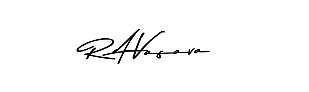 R A Vasava stylish signature style. Best Handwritten Sign (Asem Kandis PERSONAL USE) for my name. Handwritten Signature Collection Ideas for my name R A Vasava. R A Vasava signature style 9 images and pictures png