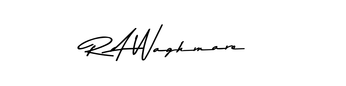 R A Waghmare stylish signature style. Best Handwritten Sign (Asem Kandis PERSONAL USE) for my name. Handwritten Signature Collection Ideas for my name R A Waghmare. R A Waghmare signature style 9 images and pictures png