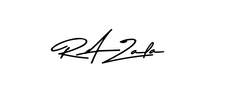 Asem Kandis PERSONAL USE is a professional signature style that is perfect for those who want to add a touch of class to their signature. It is also a great choice for those who want to make their signature more unique. Get R A Zala name to fancy signature for free. R A Zala signature style 9 images and pictures png