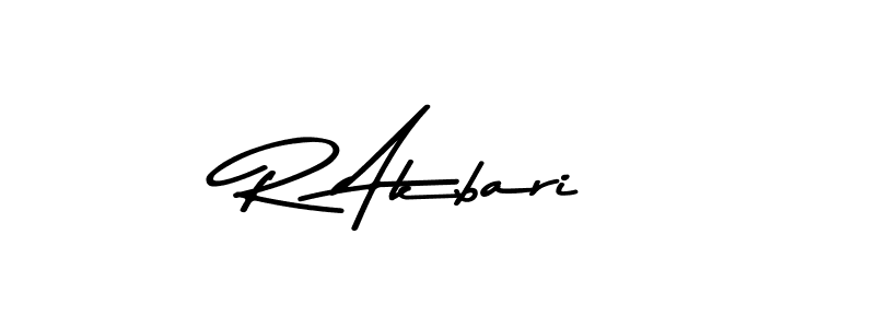 Design your own signature with our free online signature maker. With this signature software, you can create a handwritten (Asem Kandis PERSONAL USE) signature for name R Akbari. R Akbari signature style 9 images and pictures png