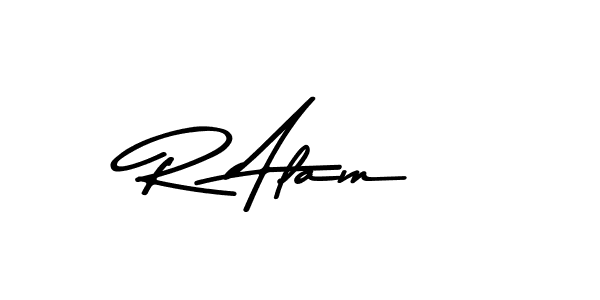 This is the best signature style for the R Alam name. Also you like these signature font (Asem Kandis PERSONAL USE). Mix name signature. R Alam signature style 9 images and pictures png