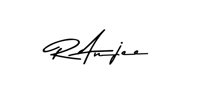 Use a signature maker to create a handwritten signature online. With this signature software, you can design (Asem Kandis PERSONAL USE) your own signature for name R Anjee. R Anjee signature style 9 images and pictures png