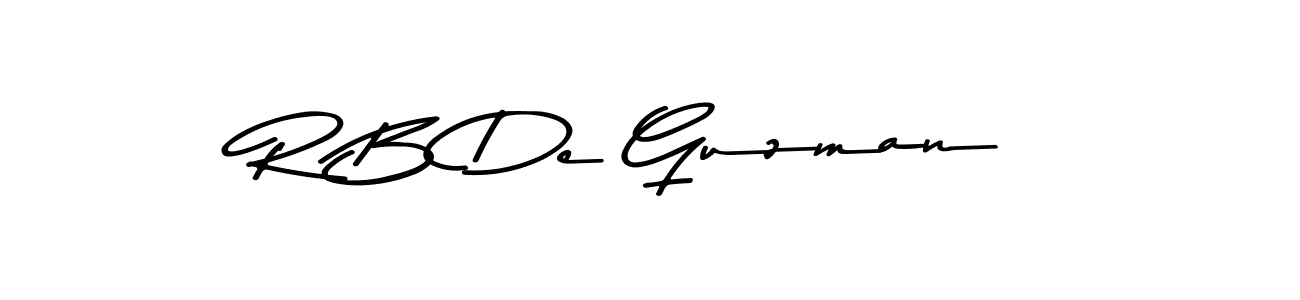 Similarly Asem Kandis PERSONAL USE is the best handwritten signature design. Signature creator online .You can use it as an online autograph creator for name R B De Guzman. R B De Guzman signature style 9 images and pictures png