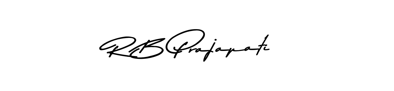 You should practise on your own different ways (Asem Kandis PERSONAL USE) to write your name (R B Prajapati) in signature. don't let someone else do it for you. R B Prajapati signature style 9 images and pictures png