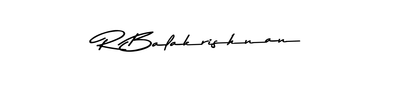 Design your own signature with our free online signature maker. With this signature software, you can create a handwritten (Asem Kandis PERSONAL USE) signature for name R Balakrishnan. R Balakrishnan signature style 9 images and pictures png