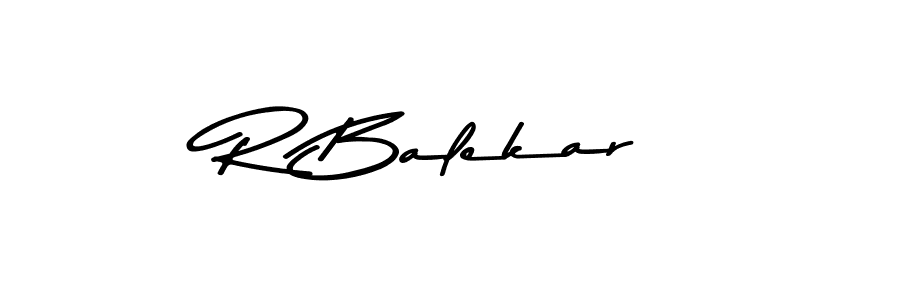 Design your own signature with our free online signature maker. With this signature software, you can create a handwritten (Asem Kandis PERSONAL USE) signature for name R Balekar. R Balekar signature style 9 images and pictures png