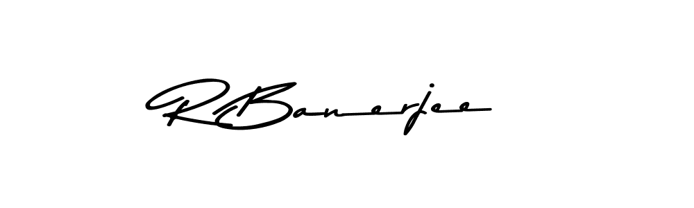 How to make R Banerjee signature? Asem Kandis PERSONAL USE is a professional autograph style. Create handwritten signature for R Banerjee name. R Banerjee signature style 9 images and pictures png