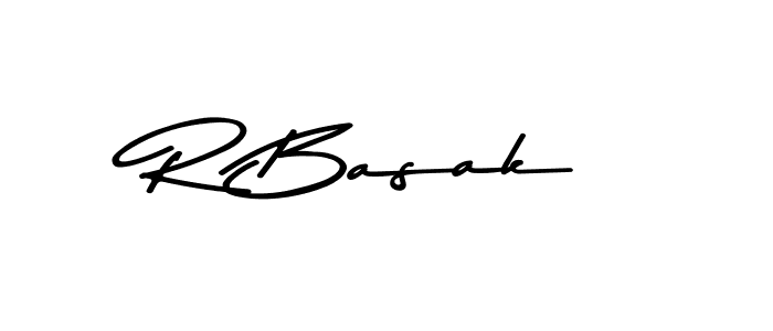 R Basak stylish signature style. Best Handwritten Sign (Asem Kandis PERSONAL USE) for my name. Handwritten Signature Collection Ideas for my name R Basak. R Basak signature style 9 images and pictures png