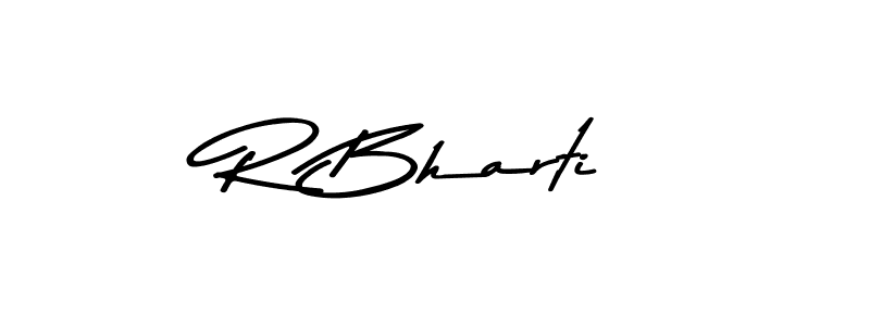 Use a signature maker to create a handwritten signature online. With this signature software, you can design (Asem Kandis PERSONAL USE) your own signature for name R Bharti. R Bharti signature style 9 images and pictures png