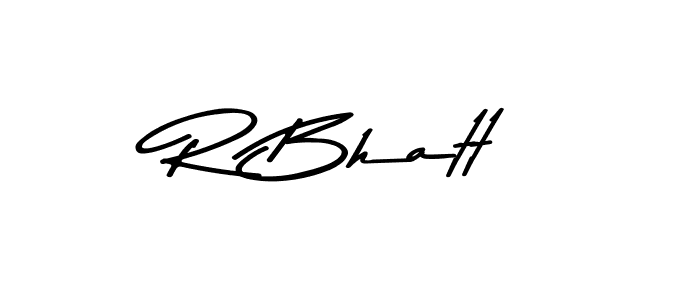 This is the best signature style for the R Bhatt name. Also you like these signature font (Asem Kandis PERSONAL USE). Mix name signature. R Bhatt signature style 9 images and pictures png