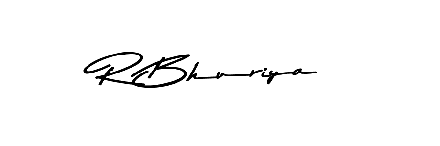 Design your own signature with our free online signature maker. With this signature software, you can create a handwritten (Asem Kandis PERSONAL USE) signature for name R Bhuriya. R Bhuriya signature style 9 images and pictures png