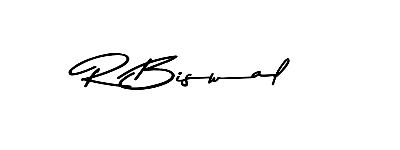 Design your own signature with our free online signature maker. With this signature software, you can create a handwritten (Asem Kandis PERSONAL USE) signature for name R Biswal. R Biswal signature style 9 images and pictures png