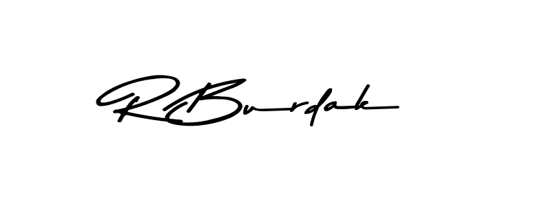 Make a beautiful signature design for name R Burdak. Use this online signature maker to create a handwritten signature for free. R Burdak signature style 9 images and pictures png