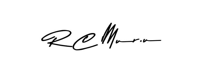 How to make R C Mur.u name signature. Use Asem Kandis PERSONAL USE style for creating short signs online. This is the latest handwritten sign. R C Mur.u signature style 9 images and pictures png