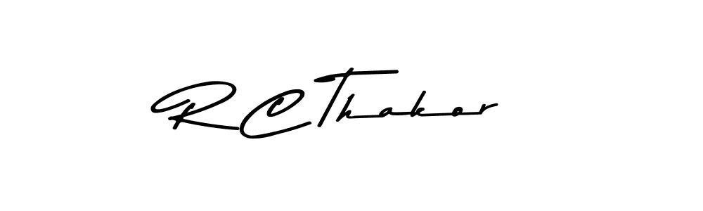 Also we have R C Thakor name is the best signature style. Create professional handwritten signature collection using Asem Kandis PERSONAL USE autograph style. R C Thakor signature style 9 images and pictures png