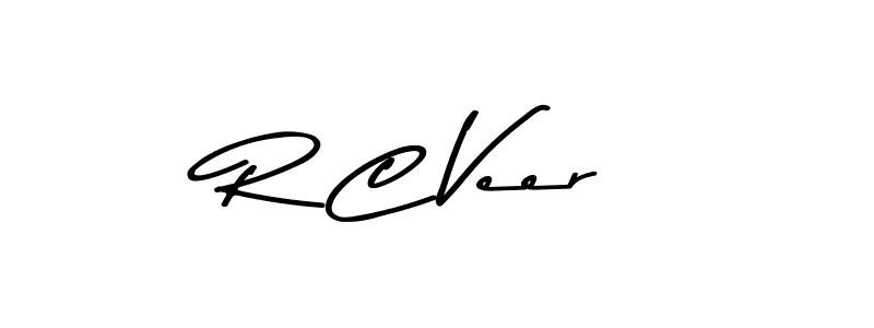 You should practise on your own different ways (Asem Kandis PERSONAL USE) to write your name (R C Veer) in signature. don't let someone else do it for you. R C Veer signature style 9 images and pictures png