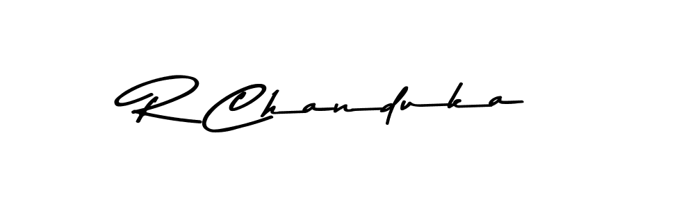 Use a signature maker to create a handwritten signature online. With this signature software, you can design (Asem Kandis PERSONAL USE) your own signature for name R Chanduka. R Chanduka signature style 9 images and pictures png