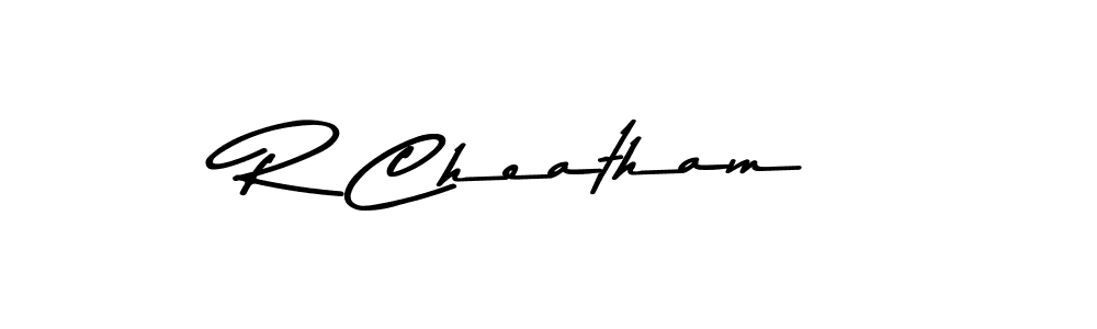 You should practise on your own different ways (Asem Kandis PERSONAL USE) to write your name (R Cheatham) in signature. don't let someone else do it for you. R Cheatham signature style 9 images and pictures png