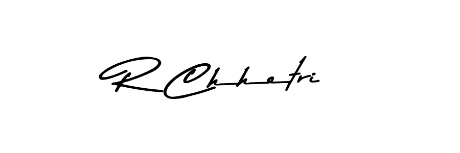 Design your own signature with our free online signature maker. With this signature software, you can create a handwritten (Asem Kandis PERSONAL USE) signature for name R Chhetri. R Chhetri signature style 9 images and pictures png