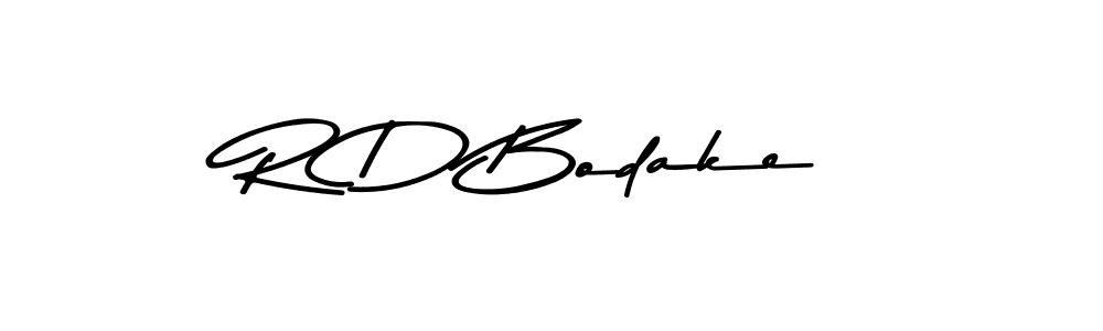 The best way (Asem Kandis PERSONAL USE) to make a short signature is to pick only two or three words in your name. The name R D Bodake include a total of six letters. For converting this name. R D Bodake signature style 9 images and pictures png