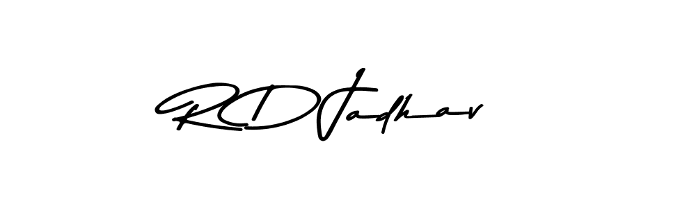 Design your own signature with our free online signature maker. With this signature software, you can create a handwritten (Asem Kandis PERSONAL USE) signature for name R D Jadhav. R D Jadhav signature style 9 images and pictures png