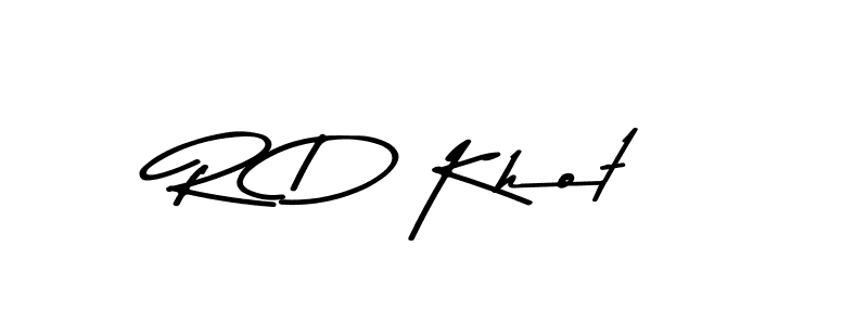 Make a beautiful signature design for name R D Khot. Use this online signature maker to create a handwritten signature for free. R D Khot signature style 9 images and pictures png