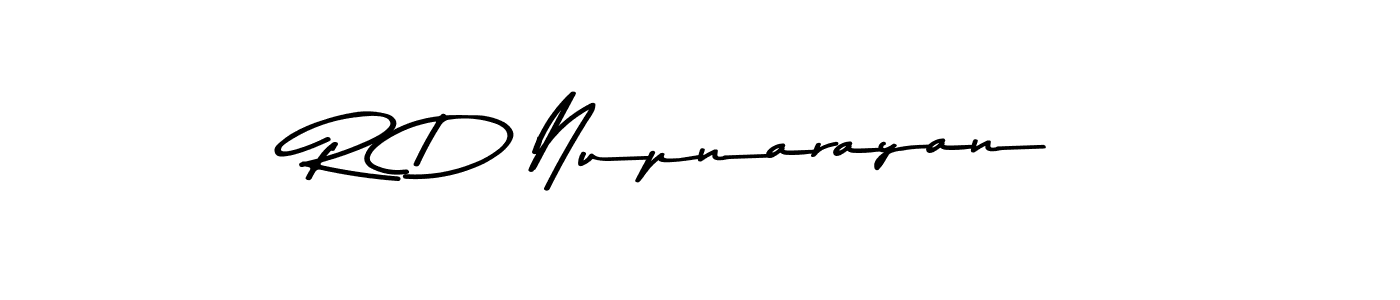 R D Nupnarayan stylish signature style. Best Handwritten Sign (Asem Kandis PERSONAL USE) for my name. Handwritten Signature Collection Ideas for my name R D Nupnarayan. R D Nupnarayan signature style 9 images and pictures png
