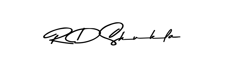 Make a beautiful signature design for name R D Shukla. With this signature (Asem Kandis PERSONAL USE) style, you can create a handwritten signature for free. R D Shukla signature style 9 images and pictures png