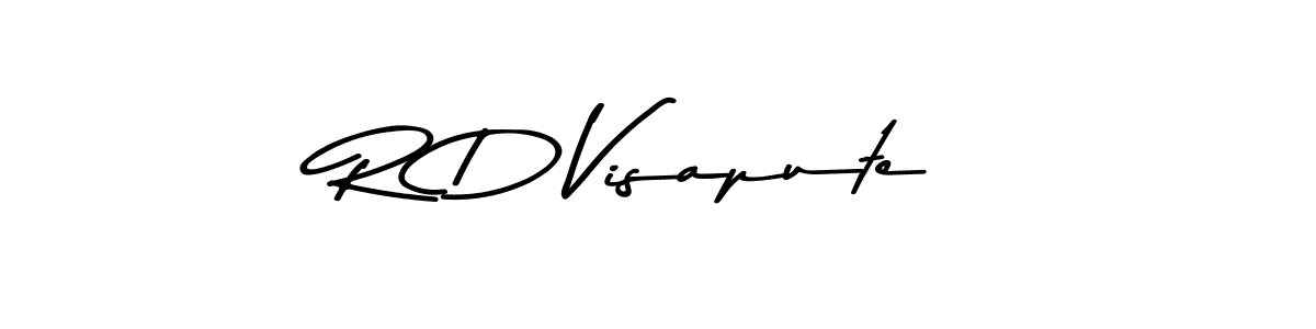 The best way (Asem Kandis PERSONAL USE) to make a short signature is to pick only two or three words in your name. The name R D Visapute include a total of six letters. For converting this name. R D Visapute signature style 9 images and pictures png