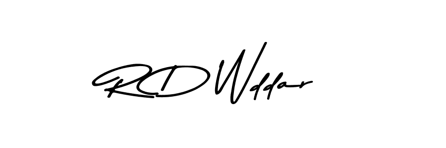 Make a beautiful signature design for name R D Wddar. With this signature (Asem Kandis PERSONAL USE) style, you can create a handwritten signature for free. R D Wddar signature style 9 images and pictures png