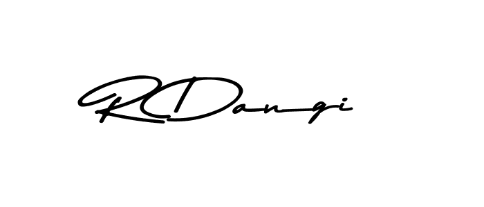 The best way (Asem Kandis PERSONAL USE) to make a short signature is to pick only two or three words in your name. The name R Dangi include a total of six letters. For converting this name. R Dangi signature style 9 images and pictures png