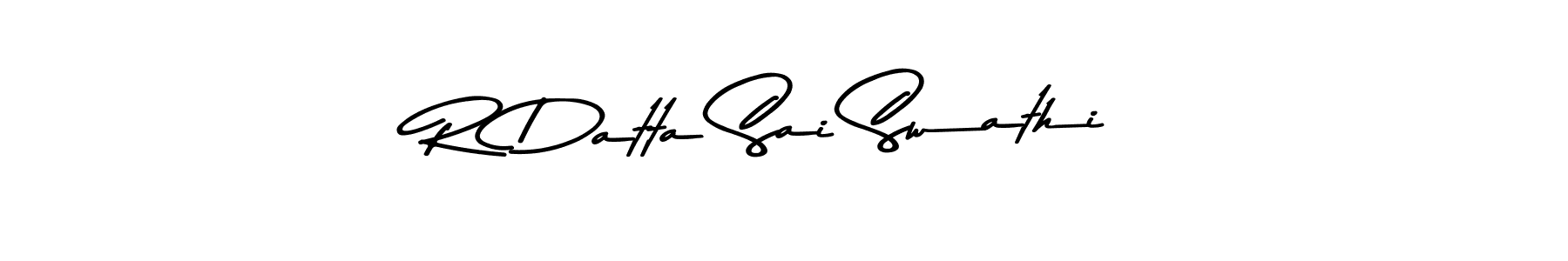 Make a short R Datta Sai Swathi signature style. Manage your documents anywhere anytime using Asem Kandis PERSONAL USE. Create and add eSignatures, submit forms, share and send files easily. R Datta Sai Swathi signature style 9 images and pictures png