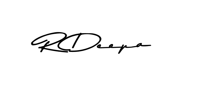 Create a beautiful signature design for name R Deepa. With this signature (Asem Kandis PERSONAL USE) fonts, you can make a handwritten signature for free. R Deepa signature style 9 images and pictures png