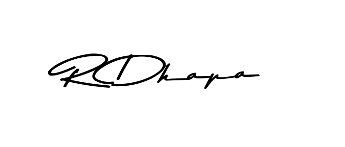 Design your own signature with our free online signature maker. With this signature software, you can create a handwritten (Asem Kandis PERSONAL USE) signature for name R Dhapa. R Dhapa signature style 9 images and pictures png