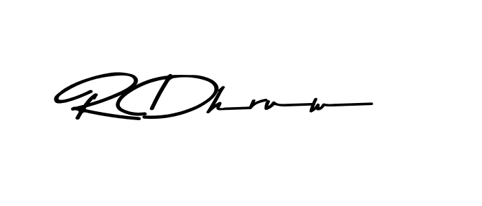 R Dhruw stylish signature style. Best Handwritten Sign (Asem Kandis PERSONAL USE) for my name. Handwritten Signature Collection Ideas for my name R Dhruw. R Dhruw signature style 9 images and pictures png