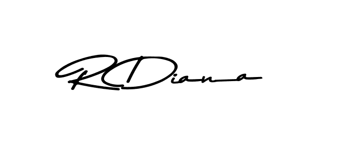 Use a signature maker to create a handwritten signature online. With this signature software, you can design (Asem Kandis PERSONAL USE) your own signature for name R Diana. R Diana signature style 9 images and pictures png