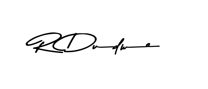 Make a beautiful signature design for name R Dudwe. With this signature (Asem Kandis PERSONAL USE) style, you can create a handwritten signature for free. R Dudwe signature style 9 images and pictures png