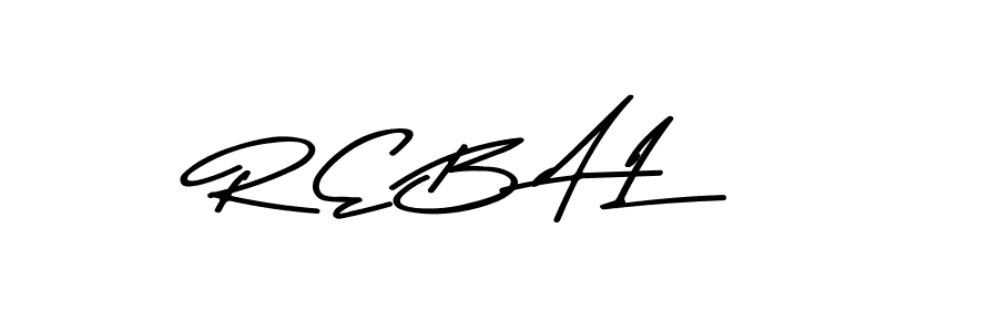 Create a beautiful signature design for name R E B A L. With this signature (Asem Kandis PERSONAL USE) fonts, you can make a handwritten signature for free. R E B A L signature style 9 images and pictures png