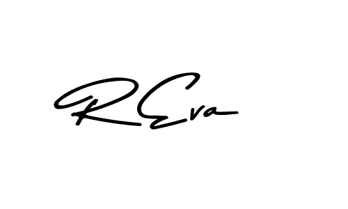 Create a beautiful signature design for name R Eva. With this signature (Asem Kandis PERSONAL USE) fonts, you can make a handwritten signature for free. R Eva signature style 9 images and pictures png