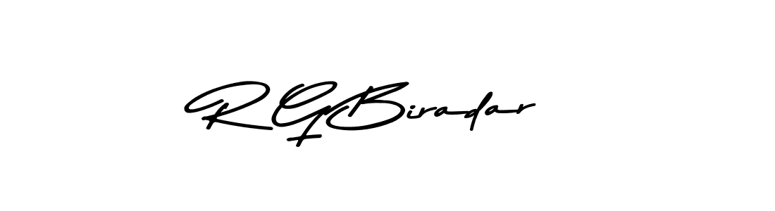 How to make R G Biradar name signature. Use Asem Kandis PERSONAL USE style for creating short signs online. This is the latest handwritten sign. R G Biradar signature style 9 images and pictures png