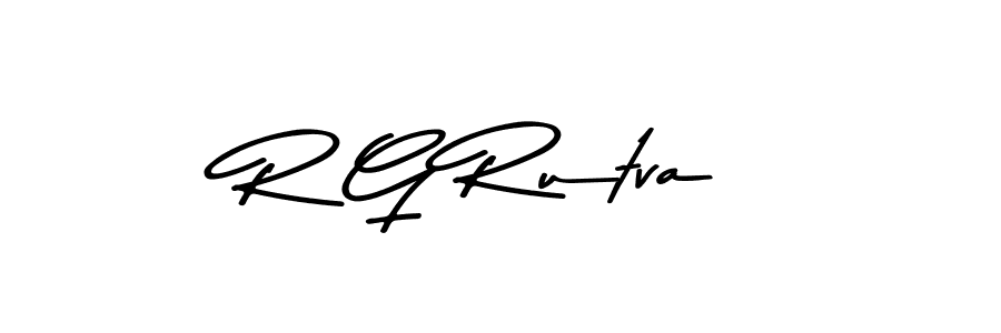 R G Rutva stylish signature style. Best Handwritten Sign (Asem Kandis PERSONAL USE) for my name. Handwritten Signature Collection Ideas for my name R G Rutva. R G Rutva signature style 9 images and pictures png